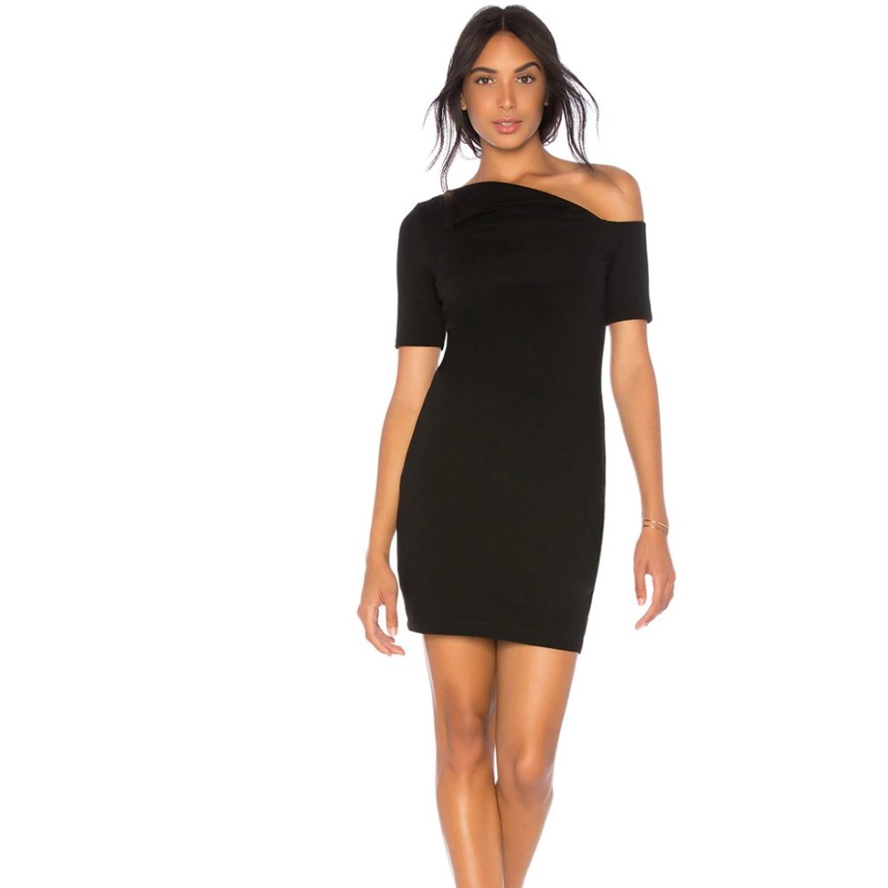 Bailey 44 One Shoulder Sexy Little Black Dress MD